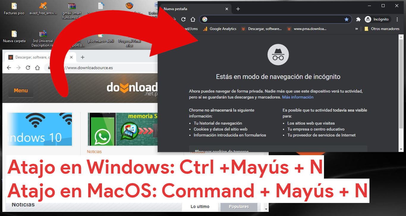 Como abrir Chrome en Incognito con un atajo de teclado